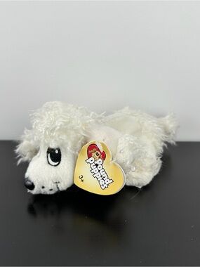 Mattel Rare Pound Puppies White Poodle Puppy Dog 7” H0016 G5840 Plush NWT